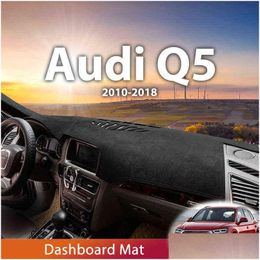 Car Covers For Q5 8R 2010- Mobile Dash Mat Dashboard Pad Carpet Anti-Uv Anti-Slip Car Er Carpets 2011 2012 H220425 Drop Delivery Autom Dh5Ci