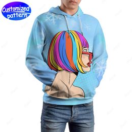 designer Men Hoodies & Sweatshirts Color head hip-hop rock Custom patterned caps casual Athleisure sports outdoor wholesale hoodie Men Clothing big size s-5xl