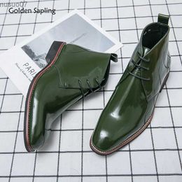 Boots Golden Sapling Chelsea Boots for Men Fashion Party Shoes Casual Business Flats Leisure Office Mens Dress Boot Comfortable Shoes