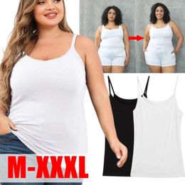 Camisoles & Tanks 1/2pcs Women Sexy Summer Strap Cotton Sleeveless Shirt Thin Vest Solid Top Simple Slim Base Tops Female Undies