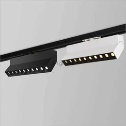 Track Lights Indoor Lighting 20W LED Track Light Rail Spotlight 20W Ceiling Lamp Floodlight for Clothing Shoes Shop Stores Dimmable Aluminum YQ240124