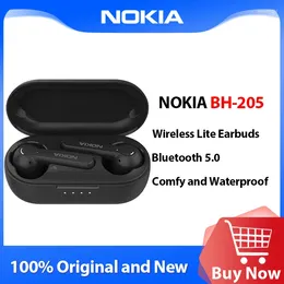Nokia BH-205 Earphone Lite Earbuds TWS Ture Wireless Long Battery Life Waterproof Sport Headset Bluetooth 5.0 Headphone
