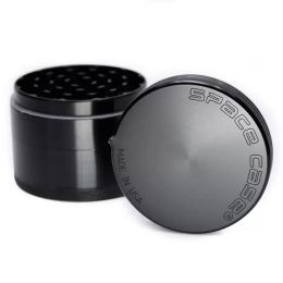 Space Case Grinders 63mm 4 LAYERS Tobacco Grinders With Triangle Scraper Aluminium Alloy Spice Crusher LL