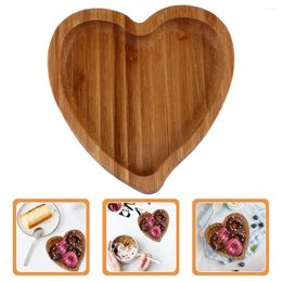 Plates Heart Shaped Wood Plate Dessert Tray Wooden Large Charcuterie Board Serving Platter