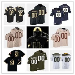 NCAA 2024 Custom Army Black Knights Football Jersey 4 Cavalry Division Jersey 53 Arik Smith 86 Isaiah Alston Alejandro Villanueva 1 Jabar High