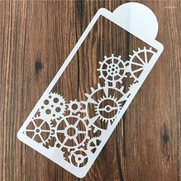 Baking Moulds Gear Component DIY Craft Tool Cake Stencil Mould Decoration Wall Painting Album Decorative Embossing Paper Cards