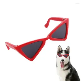 Dog Apparel Pet Products Lovely Vintage Triangle Cat Sunglasses Reflection Eye Wear Glasses Po Props Accessories