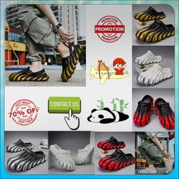 Designer Casual Platform Half pack slippers summer sliders men women Graffiti slides sandals Anti slip wear resistant memory soft thick cushion slipper