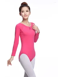 Stage Wear Ballet Leotards Kids Gymnastics Leotard Girls Dance Bodysuit Dancewear Costumes Toddler Cotton Short Sleeves