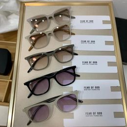 Sunglasses Personalized Ultraviolet-Proof Small Frame Women Fashionable Retro Rectangular Sunnies Trendy High-End Men Glasses