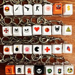 Keychains Mechanical Keyboard And Keycap Tester Pressure Reducing Entertainment Keychain Pendant Fingertip Toy