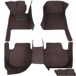 Floor Mats & Carpets Leather Car Floor Mats Fit 98% Model For Lada Renat Kia Volkge Honda Benz Accessories Foot Ers H220415 Drop Deliv Dhmhm