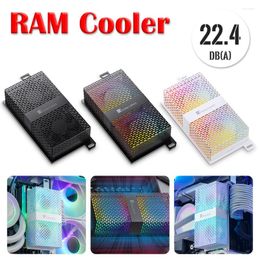 Computer Coolings NF-1 Memory Heat Sink Dual Fans 50mm ARGB Synchronous Lighting Effect RAM Heatsink Cooler PC Cooling Radiator