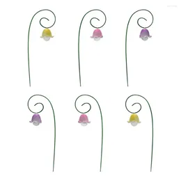 Garden Decorations Bonsai Accessory Stake Outdoor Resin Flower Set Fairy Accessories For Charming Decor 9pcs