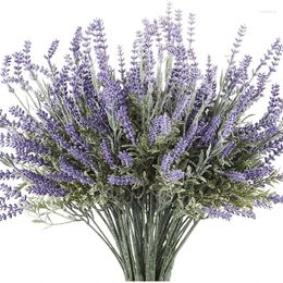 Decorative Flowers 4 Piece Bundle Artificial Lavender Plant With Silk Suitable For Wedding And Table Center Decorations Bouquet