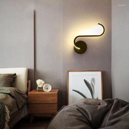 Wall Lamp Mounted Bedroom Bedside Sconce Indoor Lighting Used For Aisle Living Room Art Home Black Decor AC90-260v