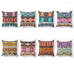 Pillow Boho Ethnic Cover Elegant Luxury Geometry Pillowcase Multicolors Abstract Case Sofa Garden Chair Bedroom B0058