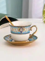 Coffee Pots Nordic Afternoon Tea Tableware Bone China Cup And Plate Set Household Ceramic Water Breakfast European