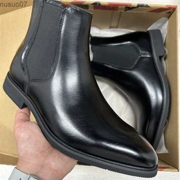 Boots Classic Chelsea Boots For Man Casual Ankle Boots Business British Style Party Shoes Free Shipping