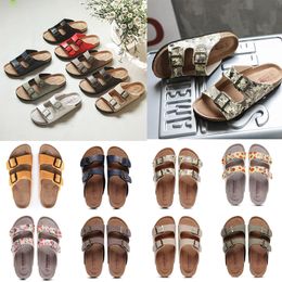 Luxury Metallic Slide Sandals Designer Slides Women's Slippers Shoes Summer Fashion Wide Flat Flip Flops Slipper For Women With Box