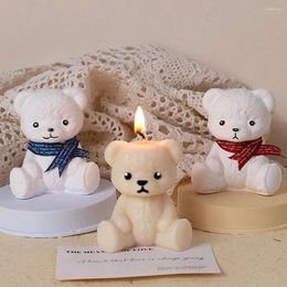 Craft Tools DIY Animal Candle Silicone Mould 3D Teddy Bear Plaster Making Kit Handmade Soap Resin Chocolate Baking Moulds Home Decor