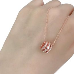 Swarovskis Necklace Designer Women Original Quality Necklaces Romantic Ring Bead Necklace Personalised Full Diamond Waist Ring Necklace