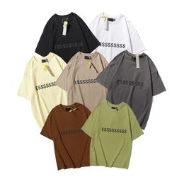 Mens T-Shirts ESS Letter Short Sleeve Women Designer Brand T Shirts Casual Pattern Tees Unisex Clothing Oversize S-3XL