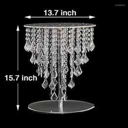 Candle Holders Crystal Cake Stand Flowers Vase Candlestick Centrepieces Road Lead Candelabra Wedding Porps Christmas Deco