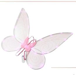 Frames And Mouldings Light Up Fairy Wings For Adts Led Butterfly Sheer Girls Women Halloween Costume Accessories Drop Delivery Home Ga Dhbvy