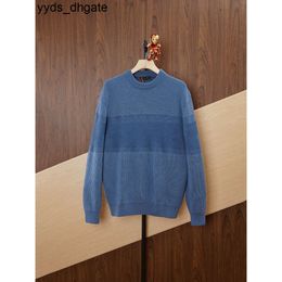 Loro Piano Sweaters Winter Mens Cashmere Blue Sweater Pullover IGV9