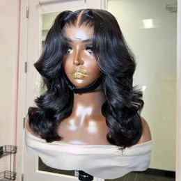 Rosabeauty 13x6 Body Wave Lace Front Bob Wig 13x4 Human Hair Wigs Remy 4x4 Short Water Frontal For Women