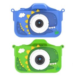 Dinosaur Toy Camera For Kids Hd Digital Video With Silicone Cover Christmas Birthday Gifts Girls Boys Age 312 240131