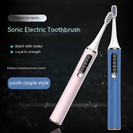 Toothbrush Adult Intelligent Magnetic Suspension Sonic Vibration Soft Bristle Rechargeable IPX7 Waterproof Sonic Electric Toothbrush Q240202