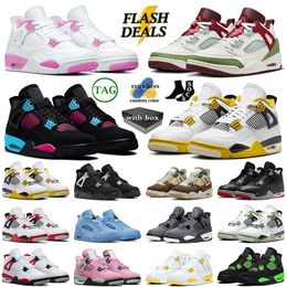 IV Top 4s Basketballschuhe Black Cat University Blue Cactus Jack Thunder jodrons4 Sail Pink Herren Damen AAA+ Qualität Cacao Wow Herren Trainer Turnschuhe