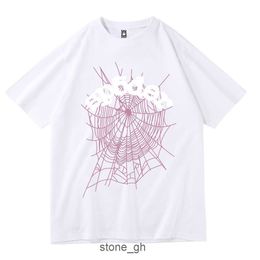 Men's T-shirts Designer Man 555 t Shirt Foaming Printing Spider Web Pattern Women Tshirt Basketball the Letter Casual Spring Summer Kykp 0hv5