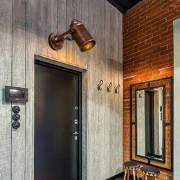 Wall Lamp American Retro Hallway Spotlights Lights Balconies Bars Bedrooms Bedside Indoor Lighting Fixtures