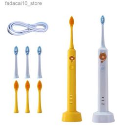 Toothbrush Electric Brush Teeth ren Sonic Electric Toothbrush 2-minute Timed IPX7 Waterproof Cartoon Teeth Care Brush Q240202