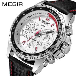 MEGIR Military Watch Men Relogio Masculino Fashion Luminous Army Watches Clock Hour Waterproof Men Wrist Watch xfcs 1010 X0524319w
