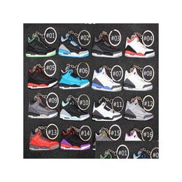 Mini Sile Sneaker Keychain Woman Men Kids Key Ring Gift Designer Shoes Keychains Handbag Chain Basketball Holder Drop Delivery Dhtxr