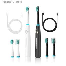 Toothbrush Sonic electric toothbrush with ultrasonic vibration in 5 modes for strong cleaning and whitening of teeth Q240202