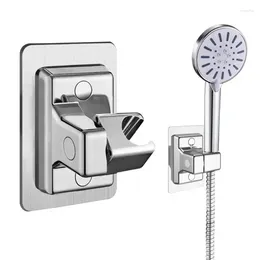 Bath Accessory Set Shower Holder Suction Cup 360° Adjustable Showerhead-Holder Plating Rail Head Bathroom Wall Mount Bracket