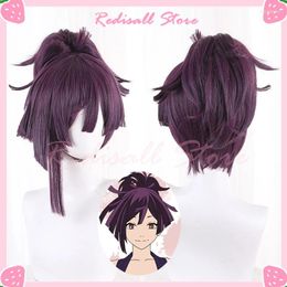 Party Supplies Jigokuraku Yuzuriha Cosplay Wig Ponytail Short Purple Hair Hell's Paradise Paradition Heavenhell Headwear