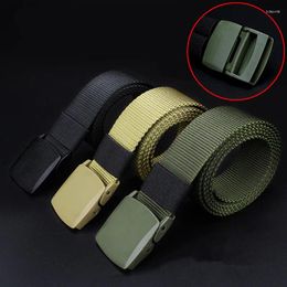 Waist Support Automatic Buckle Nylon Weaving Belt Male Army Tactical Mens Military Canvas Belts Cummerbunds High Quality Strap