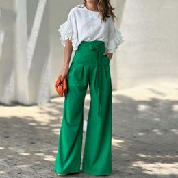 Women's Two Piece Pants Trousers Set Short Sleeve Blouse Tops And Pant Suits Summer Autumn Women Sheath Matching Fashion Sporty Outfit