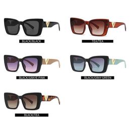 Sunglasses LNFCXI Fashion Cat Eye Sunglasses 2023 Retro Luxury Brand Designer Black Extra Large Womens Sunglasses Square Glasses UV400 J240330