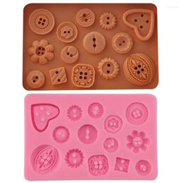 Baking Moulds DIY Button Shaped Christmas Wedding Decoration Silicone Mould Fondant Sugar Cooking Tools Bow Mould Cake