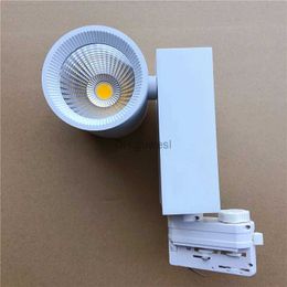 Track Lights 4 Wires 3 Phase 40W COB LED Track Lamp Rail Spotlight AC85V-265V Suitable For Home Commercial Lighting YQ240124