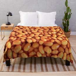 Blankets Bean Print Throw Blanket Thins Fluffys Large Weighted Comforter For Winter