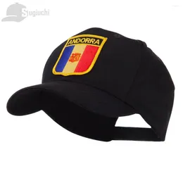 Ball Caps Andorra Flag Embroidery Shield Patch Cotton Baseball Cap Dad Hats Adjustable For Men Women Unisex Soccer Fans Gift