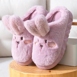 Slippers Cartoon Four Seasons Winter Women'S Shoes Indoor House Cotton Home Non Slip Fpir Season Cloth Zapatos